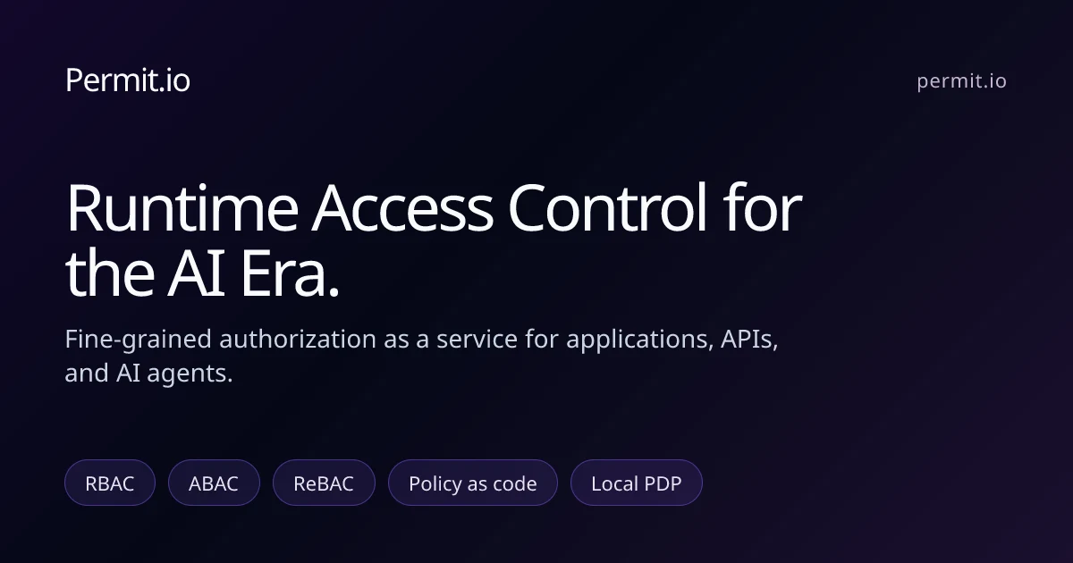 Permit.io website image