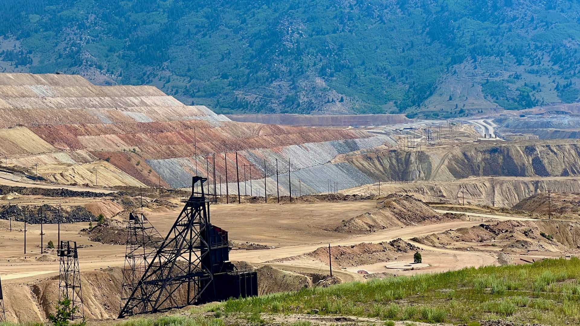 Open-pit mine in Butte, Montana