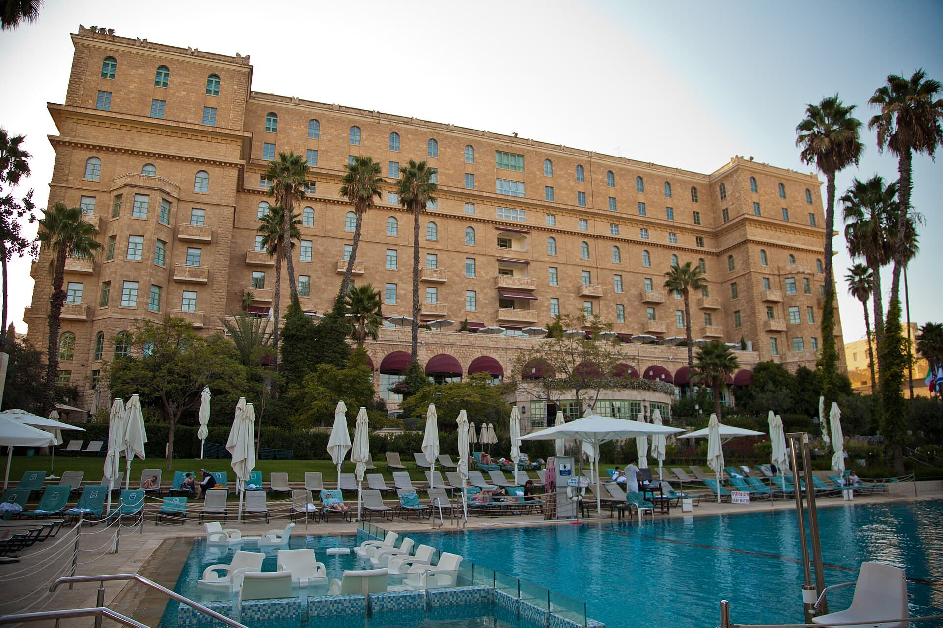 King David · pool and gardens