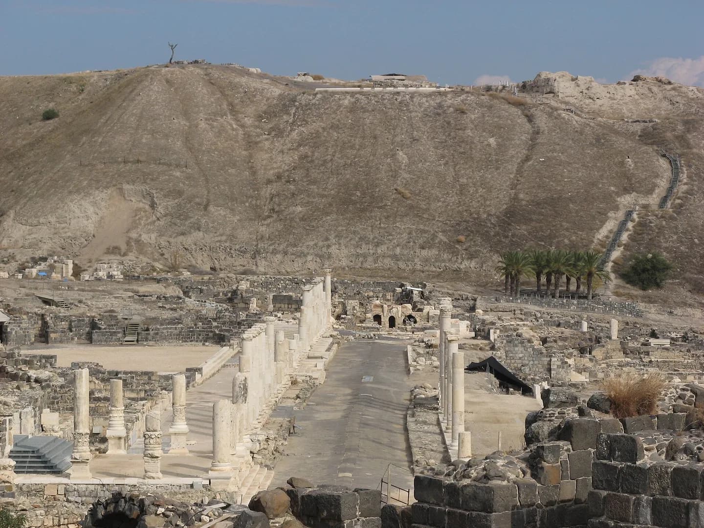 الآثار في متنزه بيسان الوطني