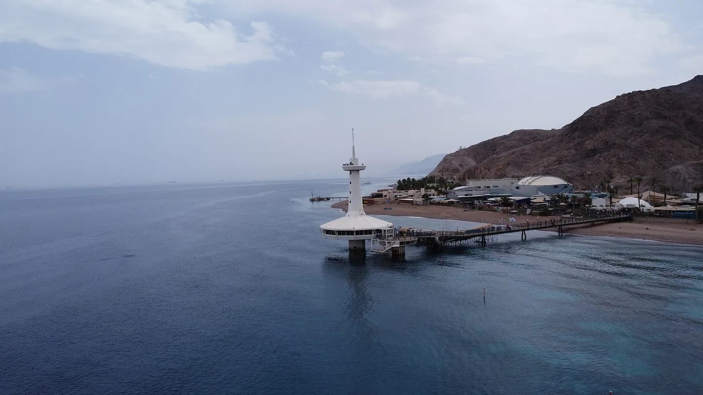 The underwater observatory tower in Eilat