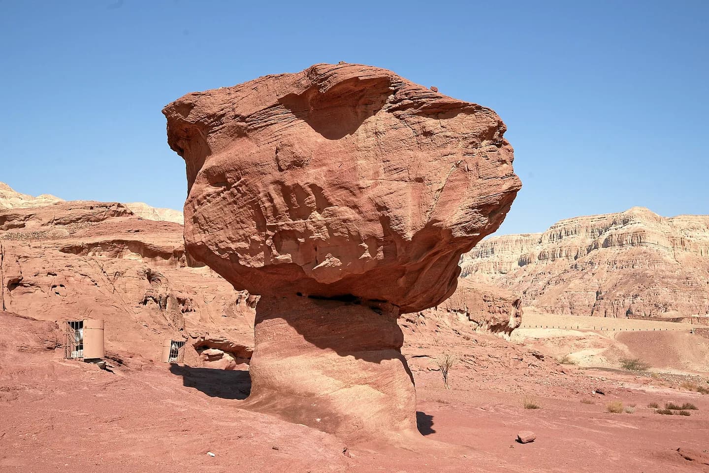The Mushroom rock formation at Timna