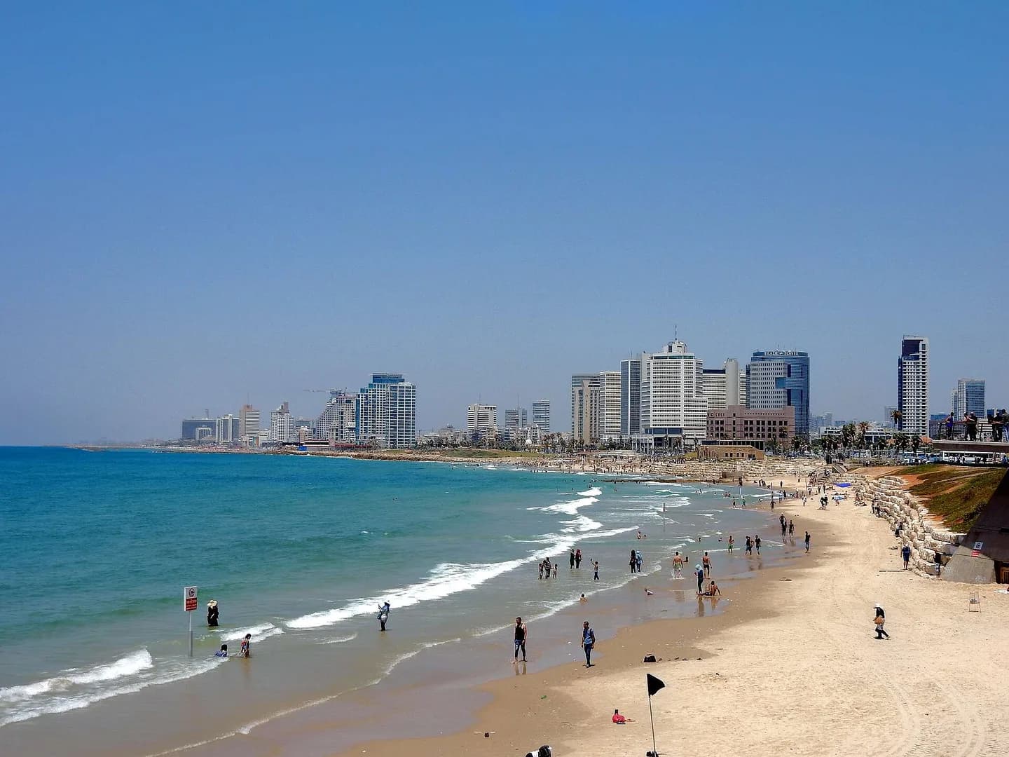 Tel Aviv waterfront skyline