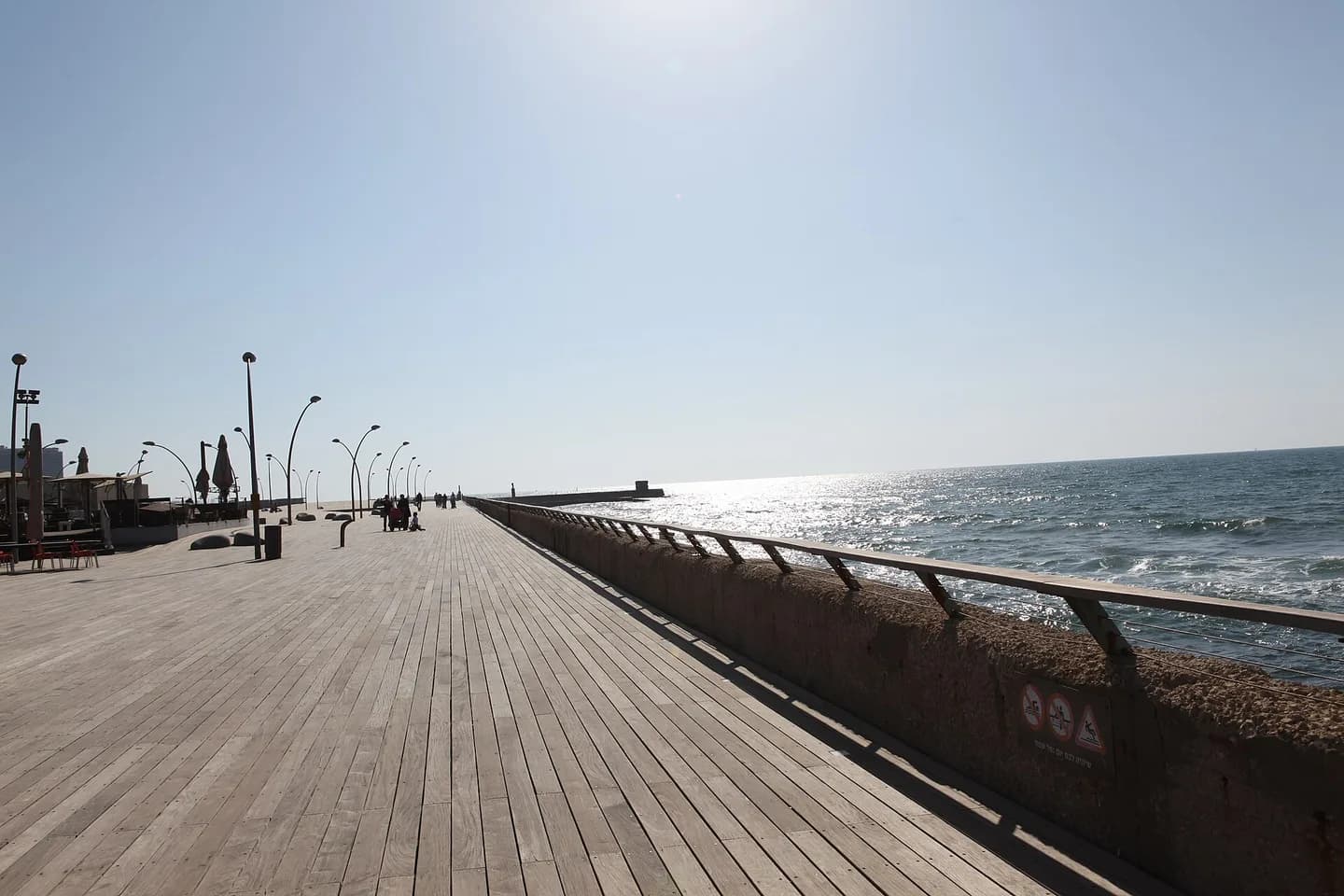 The boardwalk at Tel Aviv Port
